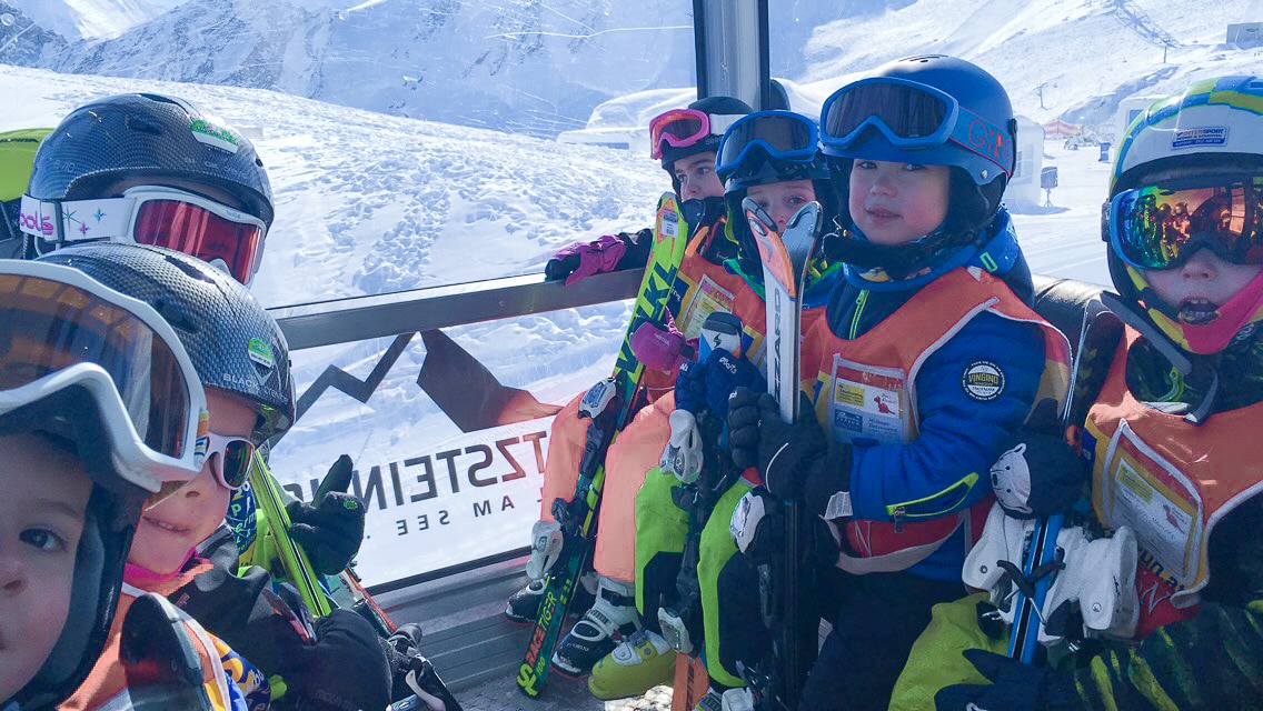 Ski kids in Kaprun